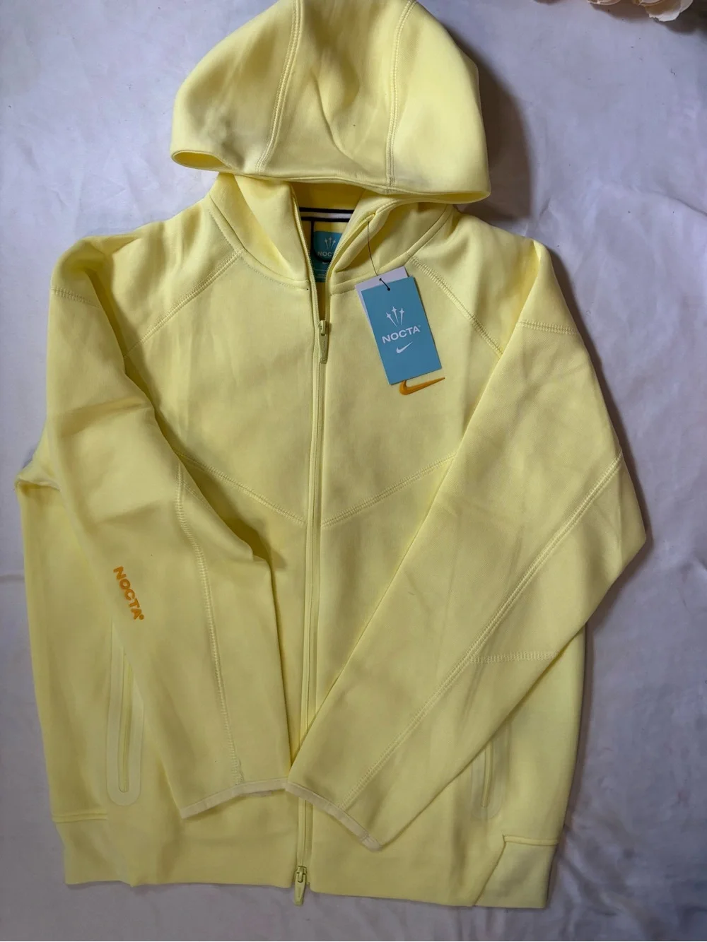Nike Tech NOCTA Sportwear Lemon Yellow Hooded Jacket and Pants Set